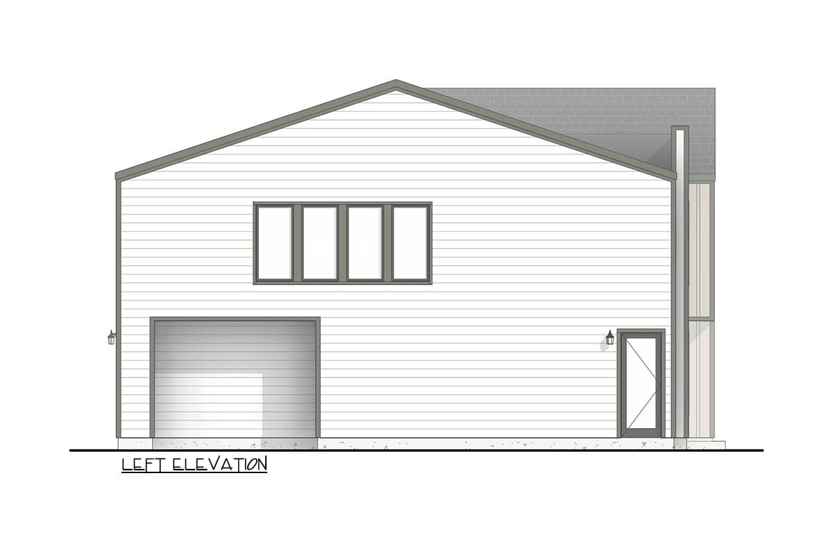 Plan 100368GHR: Contemporary Triplex House Plan with 5 Bedrooms and Modern Design - Image #2 - Contemporary, Modern, Scandinavian