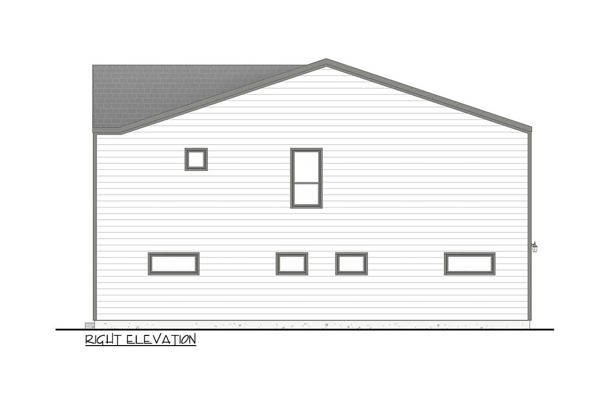 Plan 100368GHR: Contemporary Triplex House Plan with 5 Bedrooms and Modern Design - Image #4 - Contemporary, Modern, Scandinavian