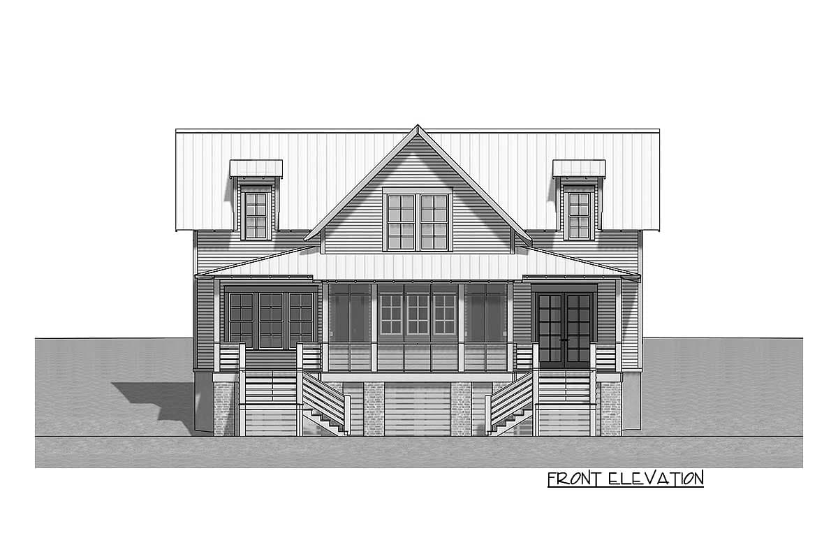 Plan 130006LLS: Cheerful Farmhouse House Plan - Image #44 - Country, Modern Farmhouse, New American, Southern, Traditional, Vacation