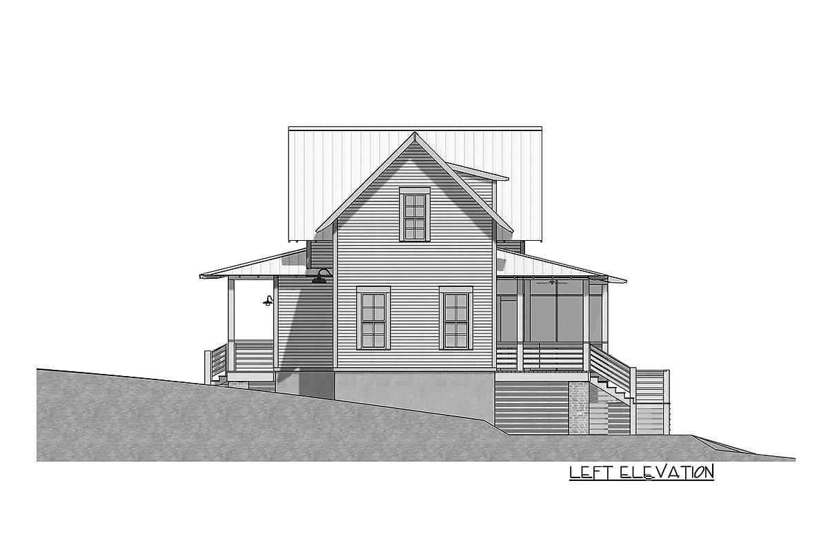Plan 130006LLS: Cheerful Farmhouse House Plan - Image #45 - Country, Modern Farmhouse, New American, Southern, Traditional, Vacation