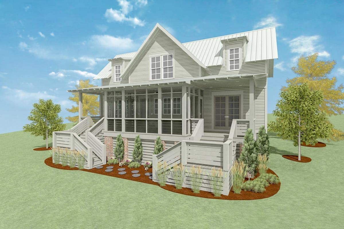 Plan 130006LLS: Cheerful Farmhouse House Plan - Image #42 - Country, Modern Farmhouse, New American, Southern, Traditional, Vacation