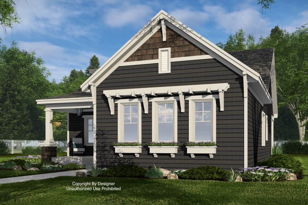 Plan 14977RK: Single-Story Traditional House Plan with Clustered Bedrooms Under 1500 Sq Ft - Image #4 - Ranch, Traditional