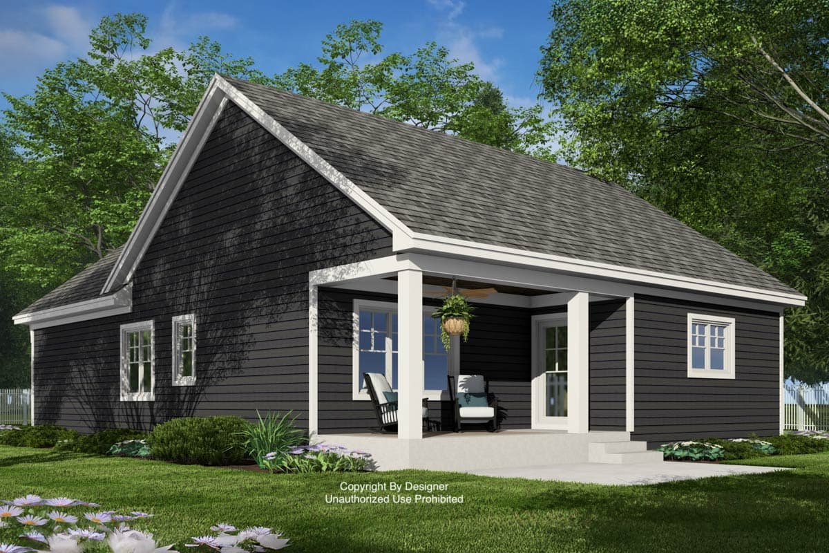 Plan 14977RK: Single-Story Traditional House Plan with Clustered Bedrooms Under 1500 Sq Ft - Image #15 - Ranch, Traditional