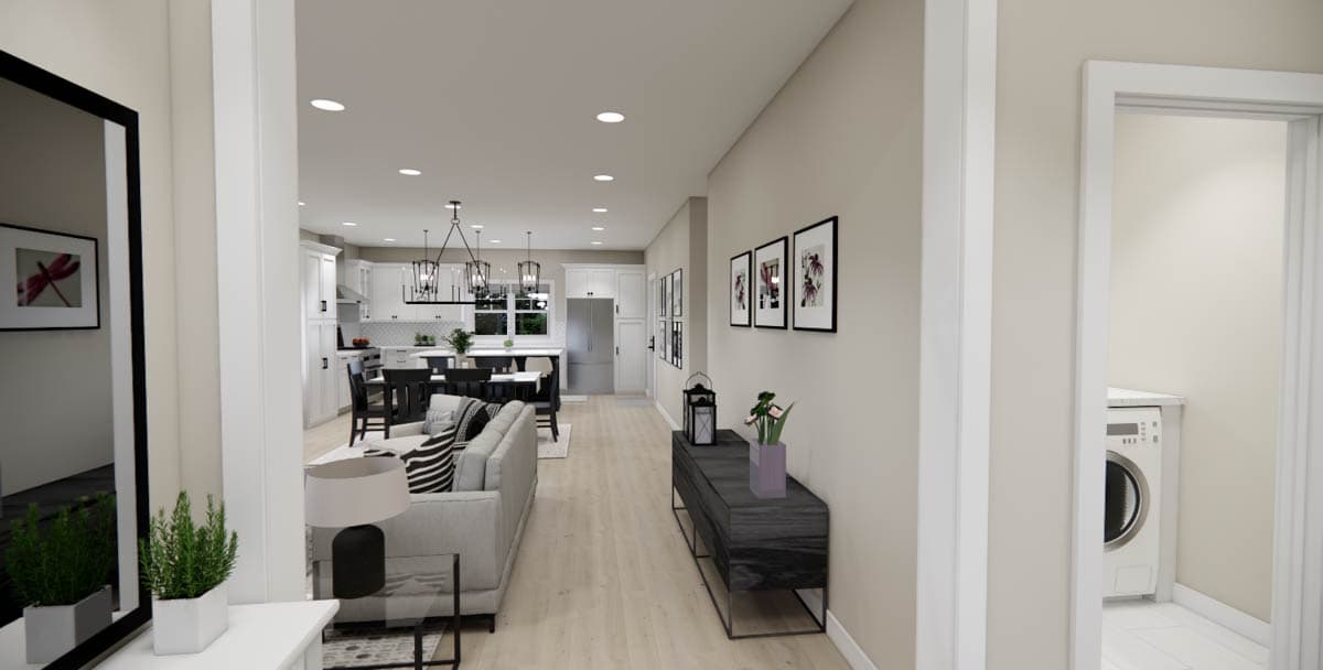 Plan 14977RK: Single-Story Traditional House Plan with Clustered Bedrooms Under 1500 Sq Ft - Image #9 - Ranch, Traditional