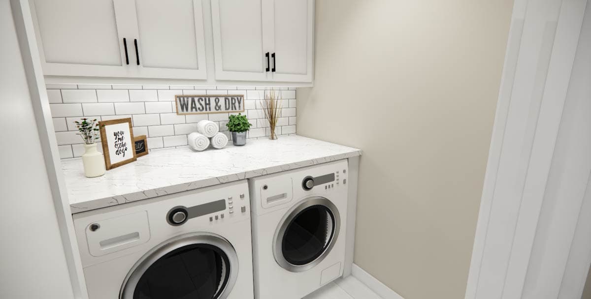 Plan 14977RK: Single-Story Traditional House Plan with Clustered Bedrooms Under 1500 Sq Ft - Image #10 - Ranch, Traditional