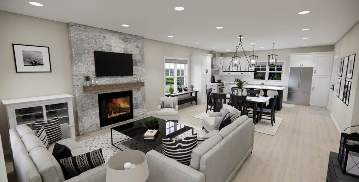 Plan 14977RK: Single-Story Traditional House Plan with Clustered Bedrooms Under 1500 Sq Ft - Image #19 - Ranch, Traditional