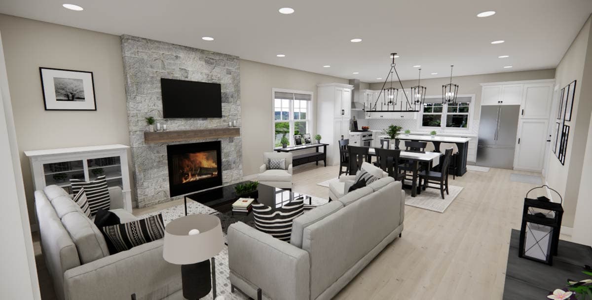 Plan 14977RK: Single-Story Traditional House Plan with Clustered Bedrooms Under 1500 Sq Ft - Image #18 - Ranch, Traditional