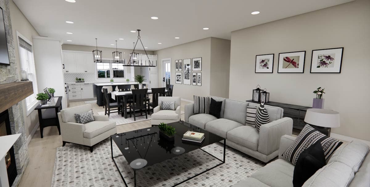 Plan 14977RK: Single-Story Traditional House Plan with Clustered Bedrooms Under 1500 Sq Ft - Image #26 - Ranch, Traditional