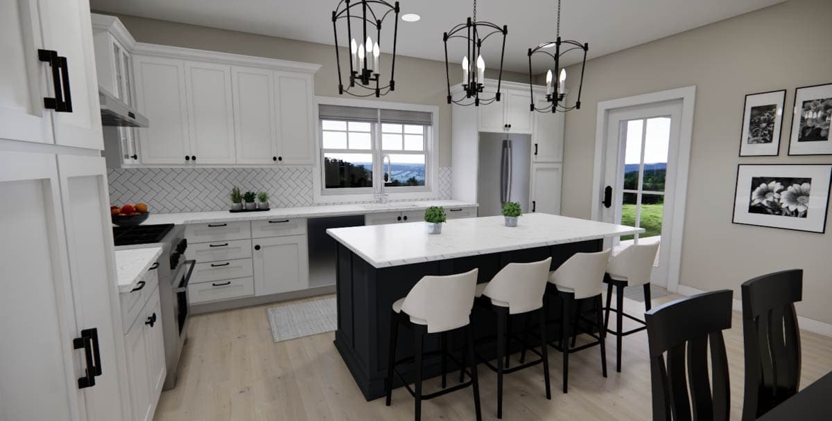 Plan 14977RK: Single-Story Traditional House Plan with Clustered Bedrooms Under 1500 Sq Ft - Image #27 - Ranch, Traditional