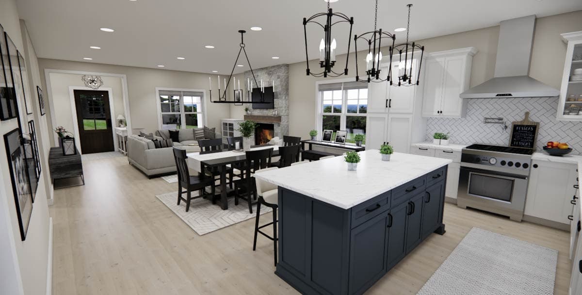 Plan 14977RK: Single-Story Traditional House Plan with Clustered Bedrooms Under 1500 Sq Ft - Image #25 - Ranch, Traditional