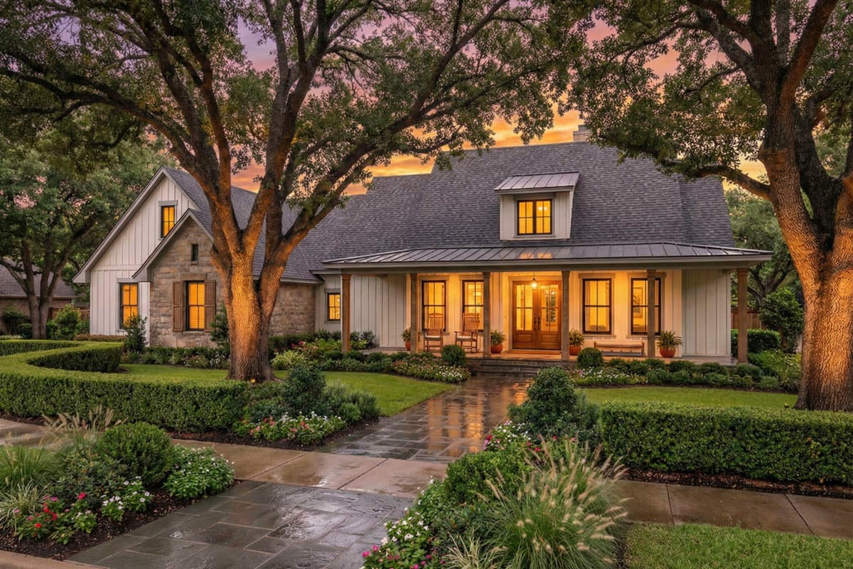 Plan 16935WG: Modern Farmhouse Plan with Outdoor Kitchen and Living Area - 2093 Sq Ft - Image #4 - Country, Farmhouse, Modern Farmhouse