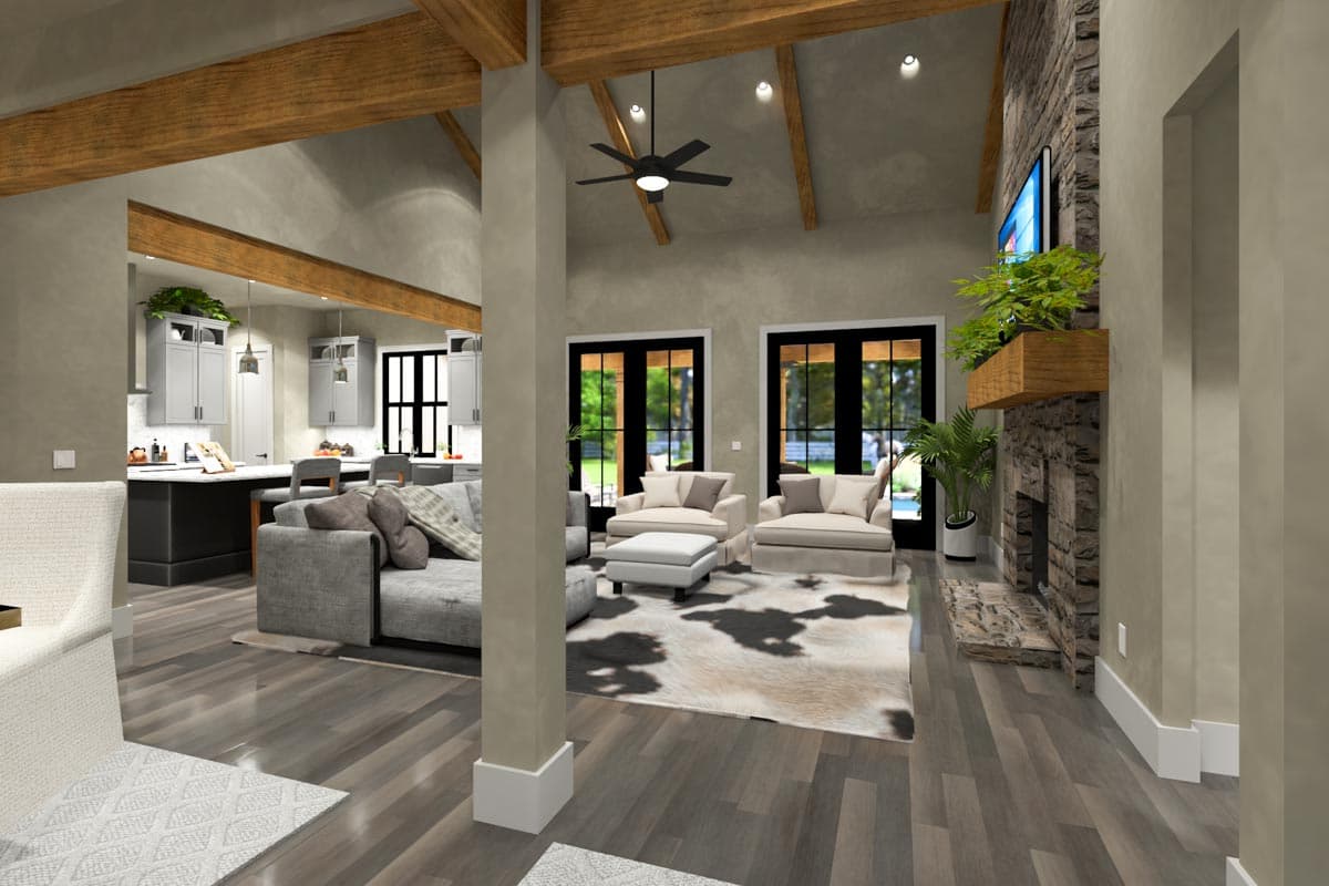 Plan 16935WG: Modern Farmhouse Plan with Outdoor Kitchen and Living Area - 2093 Sq Ft - Image #25 - Country, Farmhouse, Modern Farmhouse