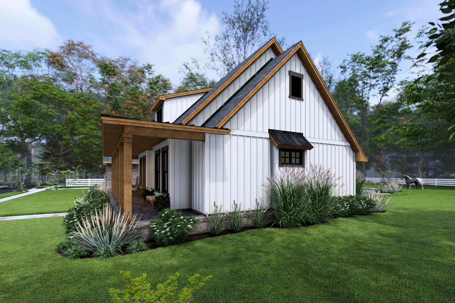 Plan 16935WG: Modern Farmhouse Plan with Outdoor Kitchen and Living Area - 2093 Sq Ft - Image #21 - Country, Farmhouse, Modern Farmhouse