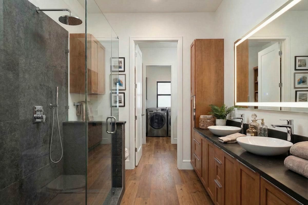 Plan 16948WG: Elegant Southern Farmhouse House Plan with 1618 Sq Ft and Bonus Room - Image #6 - Cottage, Farmhouse, French Country, Southern, Traditional