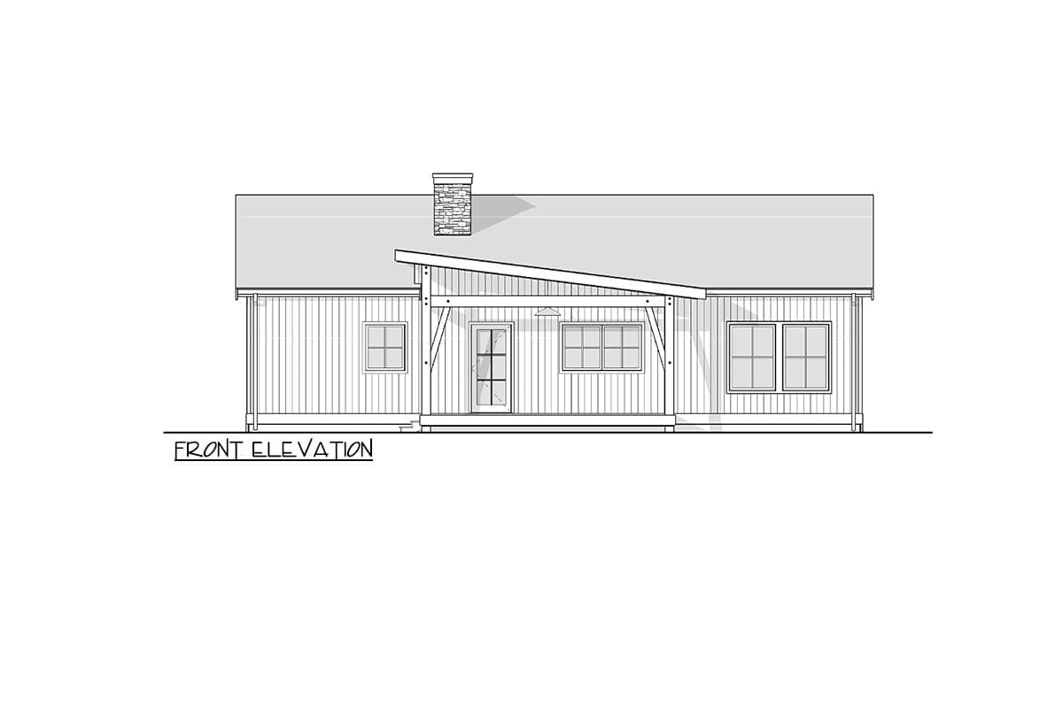 Plan 270086AF: 4 Bed Modern Lake House Plan with Finished Lower Level - 2760 Sq Ft - Image #5 - Mid Century Modern, Modern, Mountain