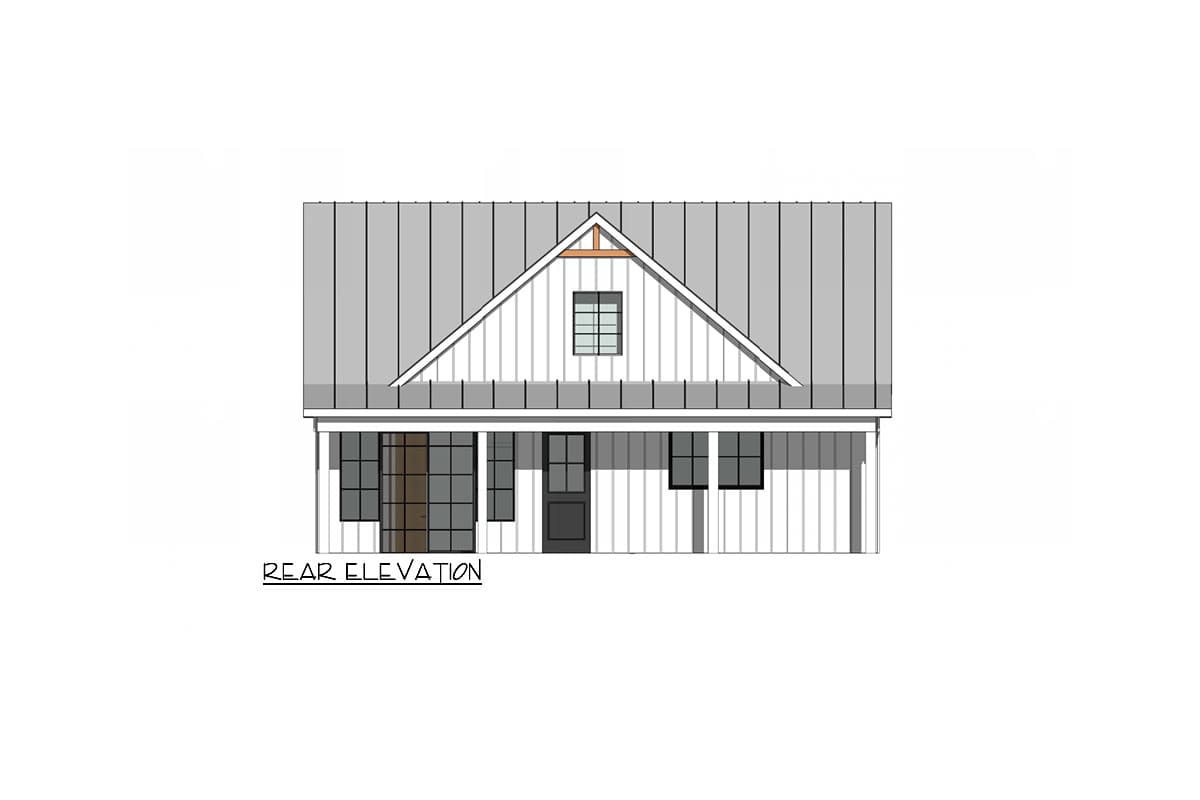 Plan 421000WNT: Modern Farmhouse House Plan with Vaulted Ceilings and Flex Room - Image #4 - Cottage, Farmhouse, Modern Farmhouse