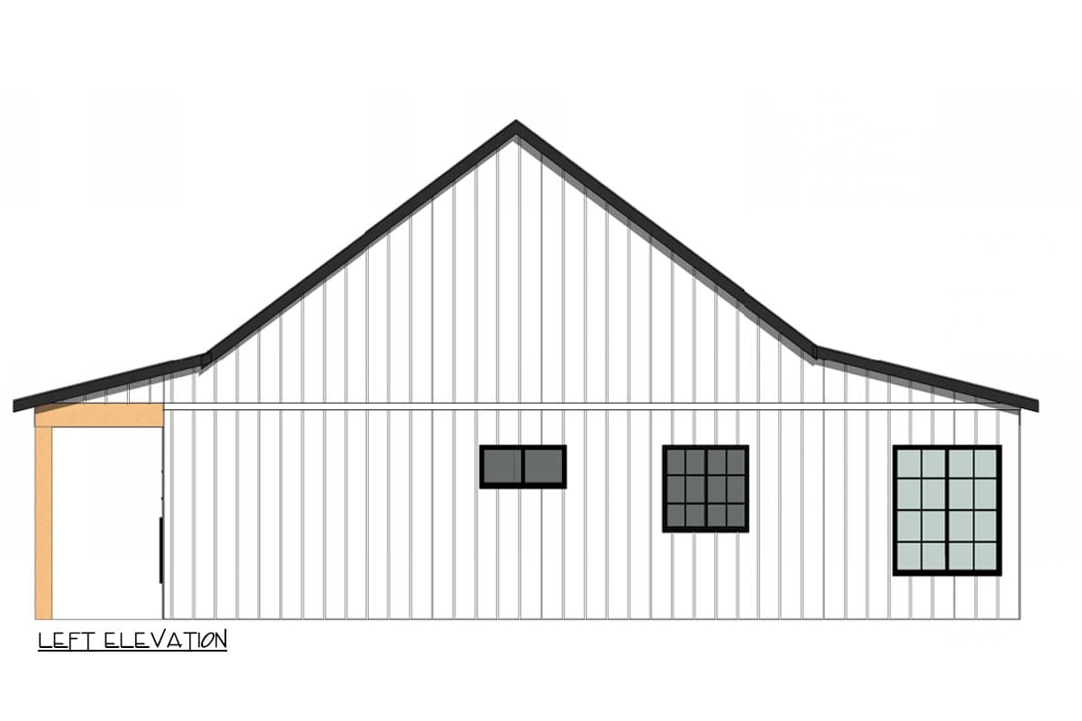 Plan 421005WNT: 2-Bed Country Cottage House Plan with Open Living and Dual Porches - Image #3 - Cottage, Country