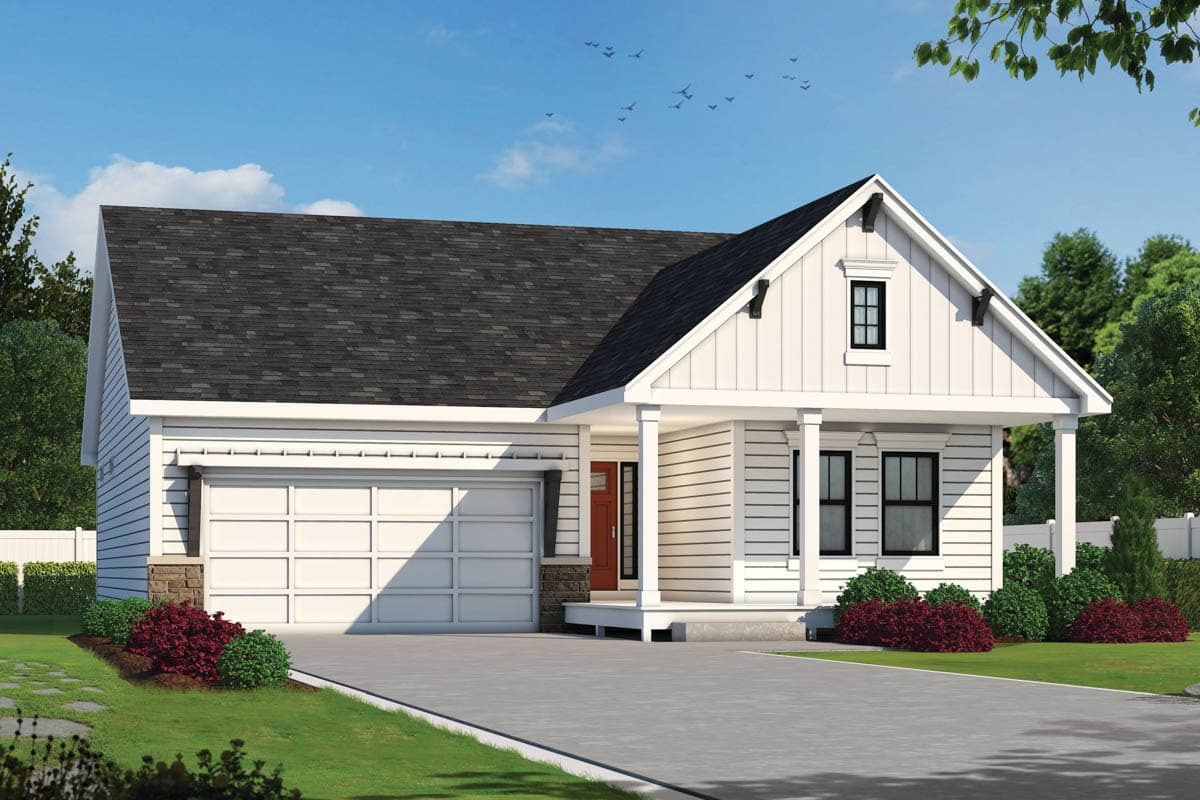 Plan image - 42730DB:Craftsman House Plan with 2 Beds and Main Level Living
