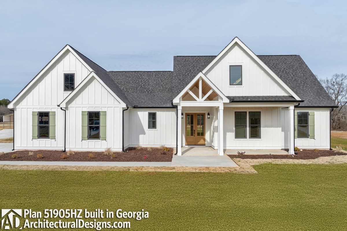 build gallery item - Modern Farmhouse Plan 51905HZ Comes to Life In Georgia