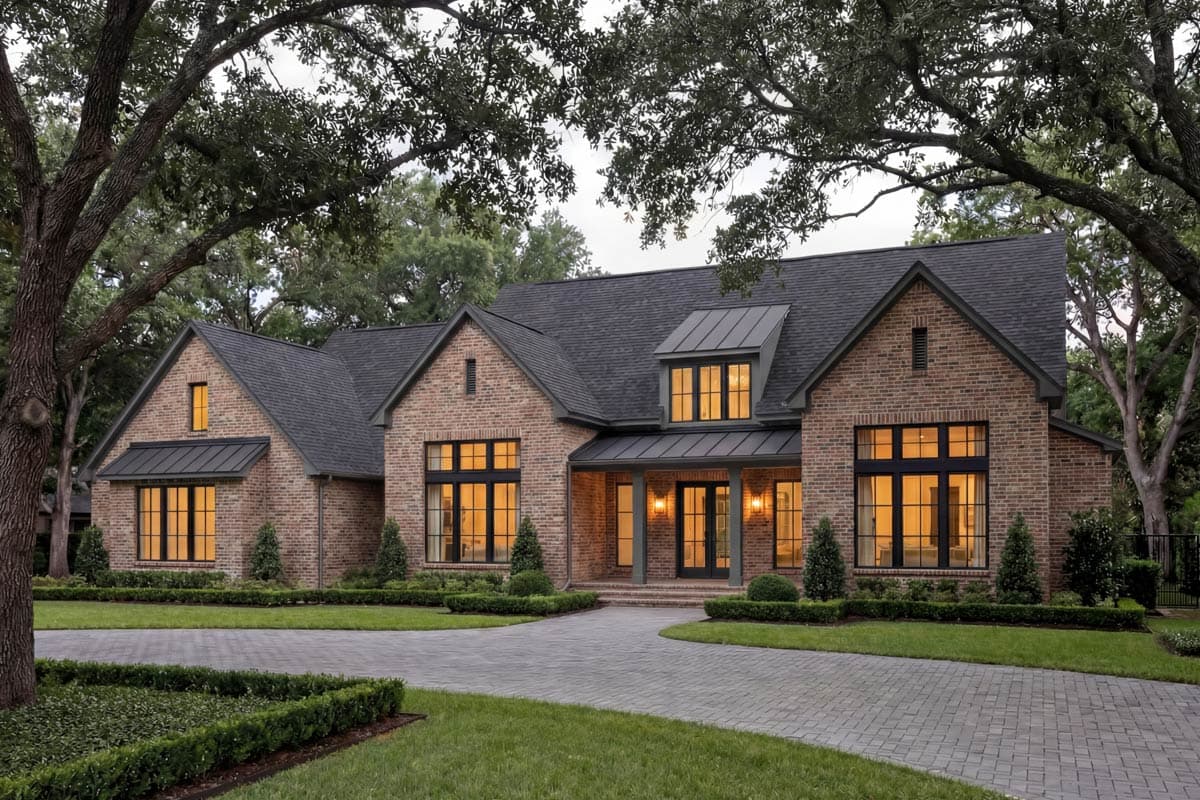 Plan 52024HZ: Grand Modern Farmhouse House Plan with Split Bedrooms and Outdoor Kitchen - Image #4 - Modern Farmhouse, Traditional, Transitional