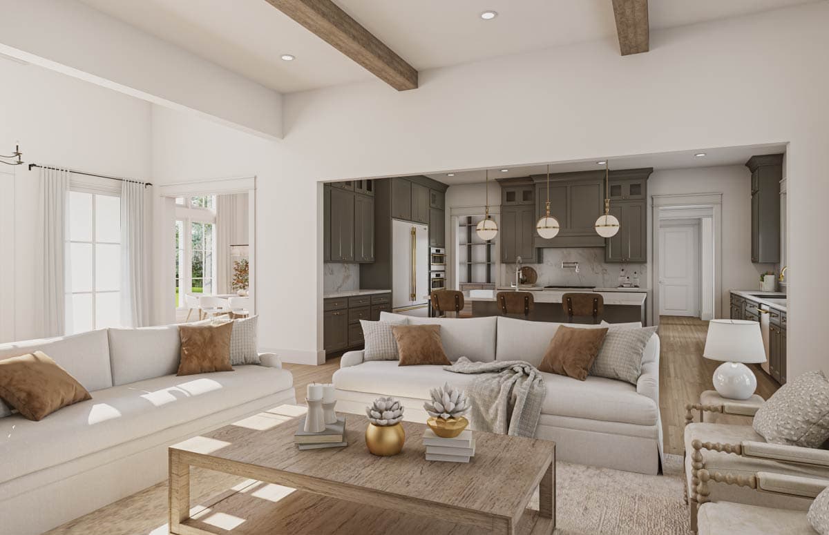 Plan 52024HZ: Grand Modern Farmhouse House Plan with Split Bedrooms and Outdoor Kitchen - Image #12 - Modern Farmhouse, Traditional, Transitional