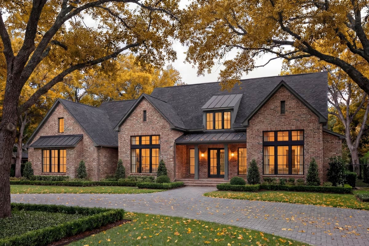 Plan 52024HZ: Grand Modern Farmhouse House Plan with Split Bedrooms and Outdoor Kitchen - Image #6 - Modern Farmhouse, Traditional, Transitional