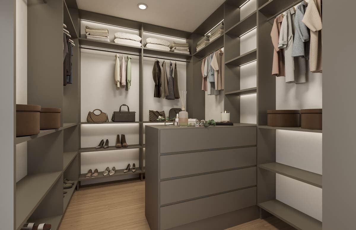 Plan 52024HZ: Grand Modern Farmhouse House Plan with Split Bedrooms and Outdoor Kitchen - Image #18 - Modern Farmhouse, Traditional, Transitional