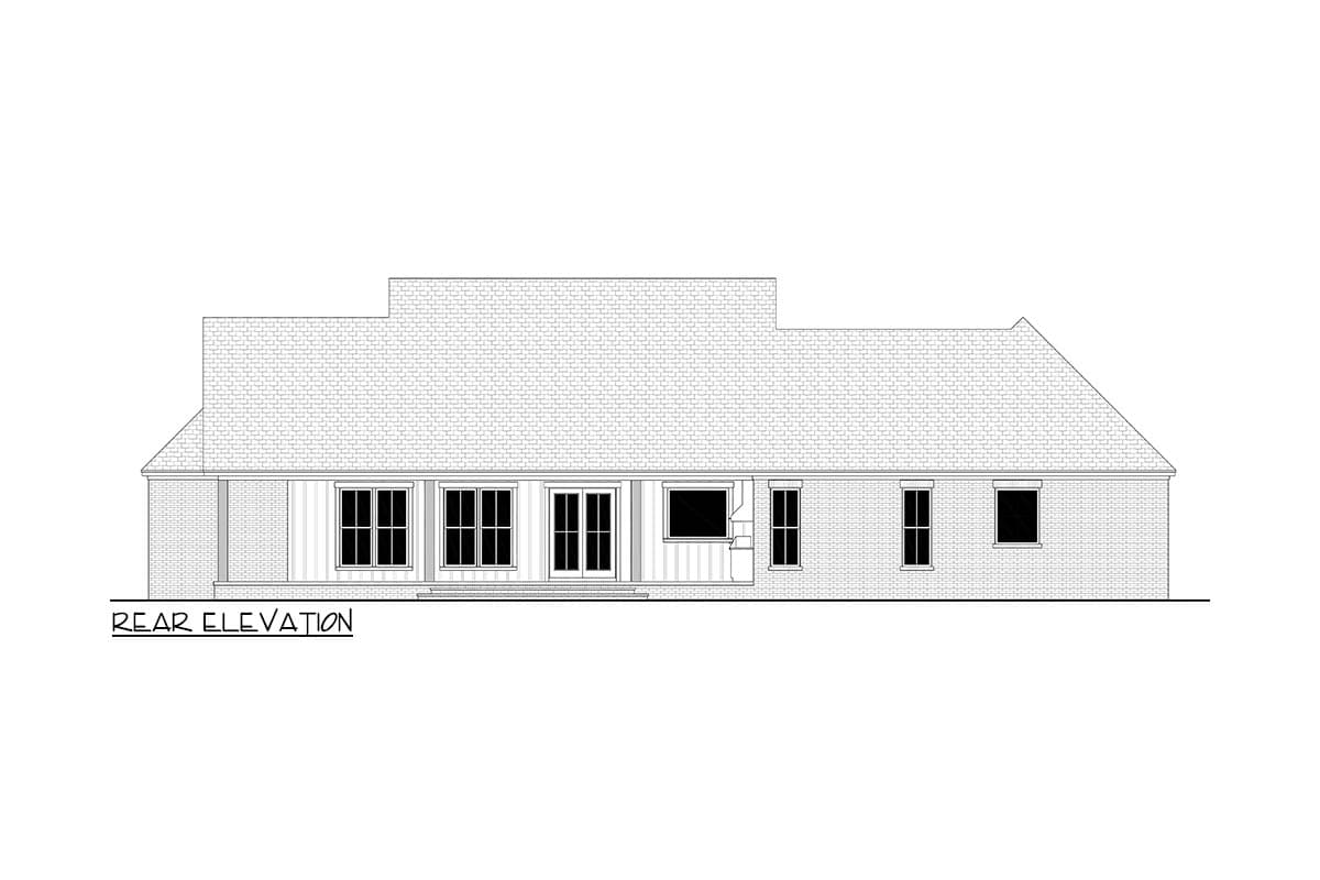 Plan 52030HZ: Modern Farmhouse House Plan with Split Bedrooms and Home Office - Image #11 - Farmhouse, Modern Farmhouse, Transitional