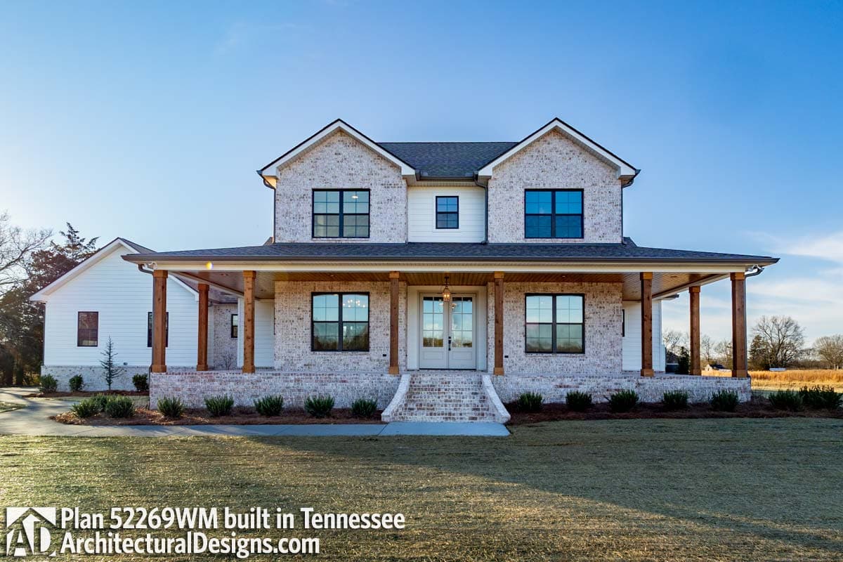 build gallery item - Modern Farmhouse Plan 52269WM Comes to Life in Tennessee, Again!