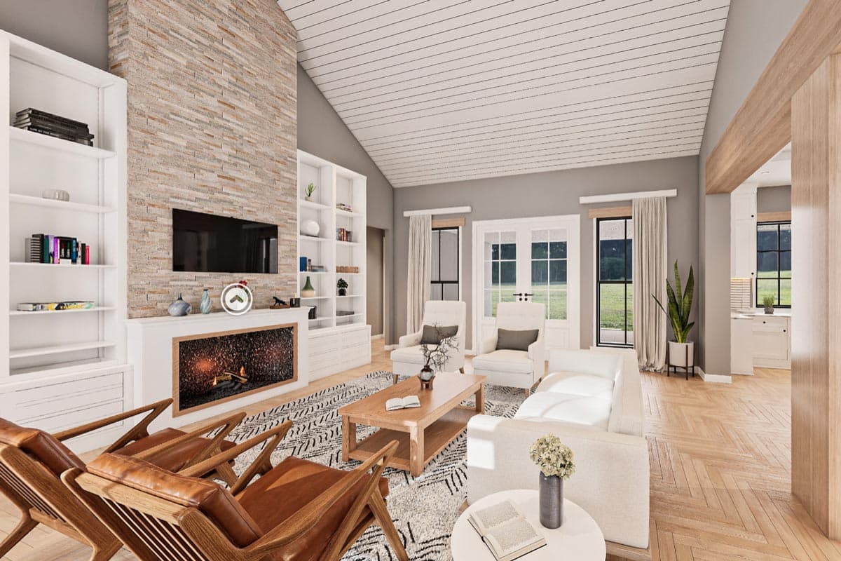 Plan 56473SM: New American Farmhouse Plan with Brick and Board and Batten Exterior - Virtual Tour Cover Image - Country, Craftsman, Farmhouse, Hill Country, Modern Farmhouse, New American, Rustic, Southern, Traditional