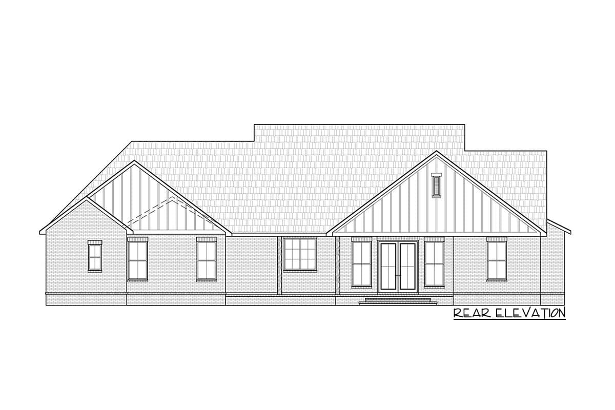Plan 56473SM: New American Farmhouse Plan with Brick and Board and Batten Exterior - Image #8 - Country, Craftsman, Farmhouse, Hill Country, Modern Farmhouse, New American, Rustic, Southern, Traditional