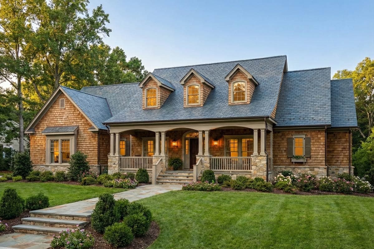 Plan image - 60726ND:Modern Farmhouse House Plan with 4 Bedrooms and Main Level Master Suite