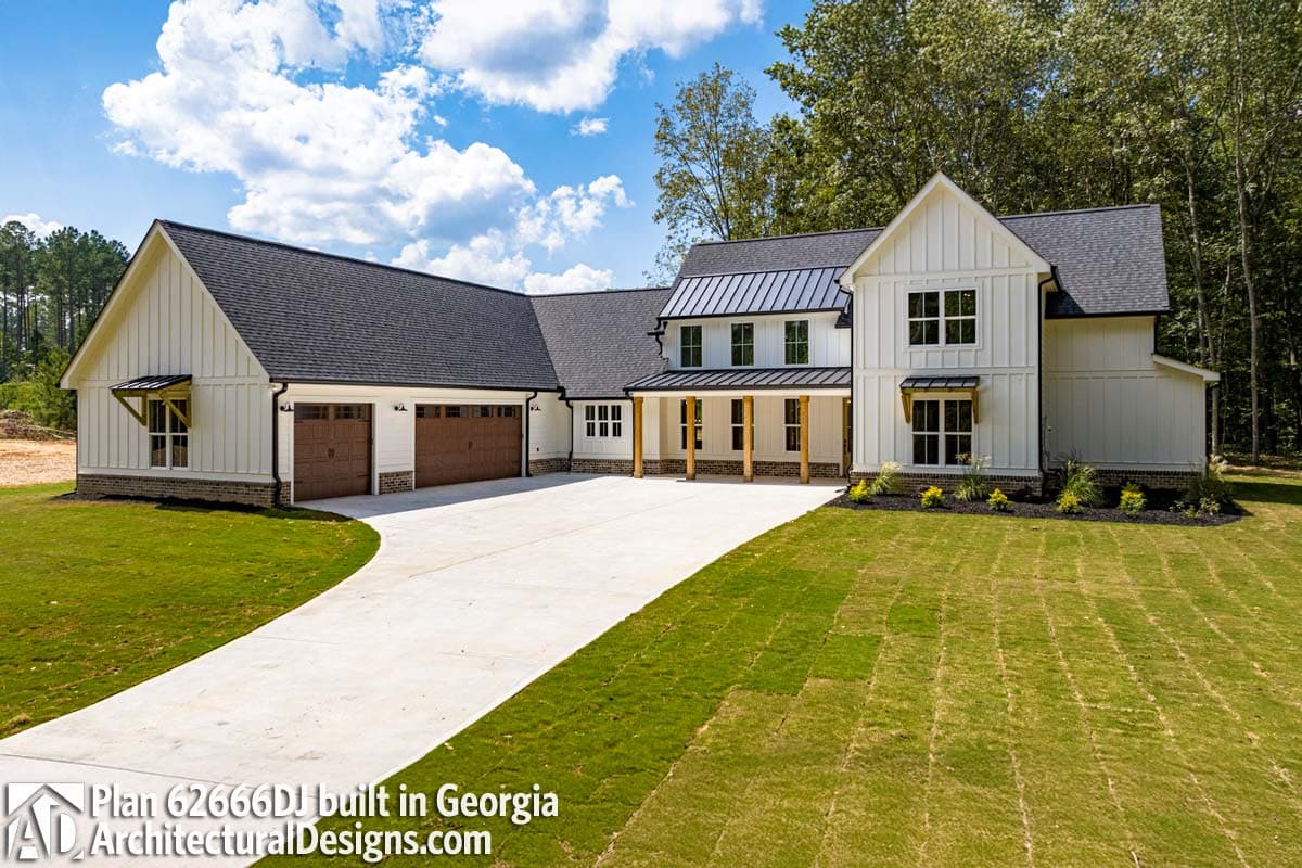 build gallery item - Modern Farmhouse Plan 62666DJ Comes to Life in Georgia