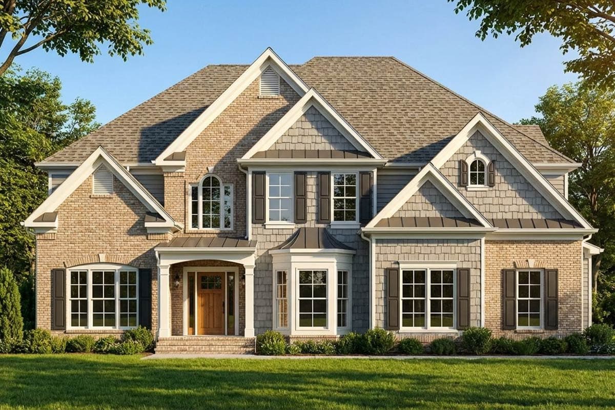 Plan image - 750032LDG:Elegant Georgian House Plan Featuring Five Bedrooms and Three Car Garage