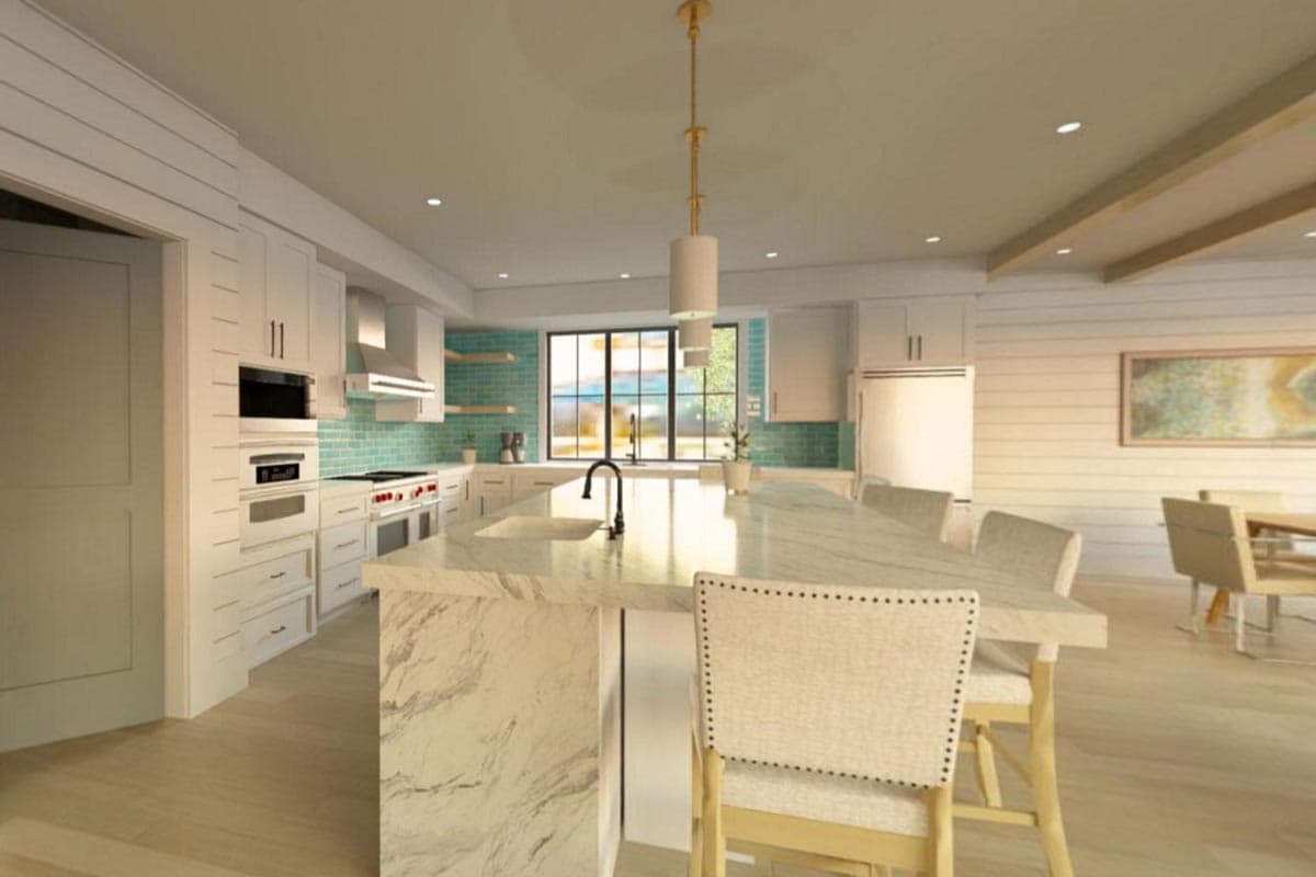 Plan 765053TWN: Elevated House Plan with 4 Beds and an Elevator for Ease of Access - 2939 Sq Ft - Virtual Tour Cover Image - Beach, Coastal, Coastal Contemporary, Low Country