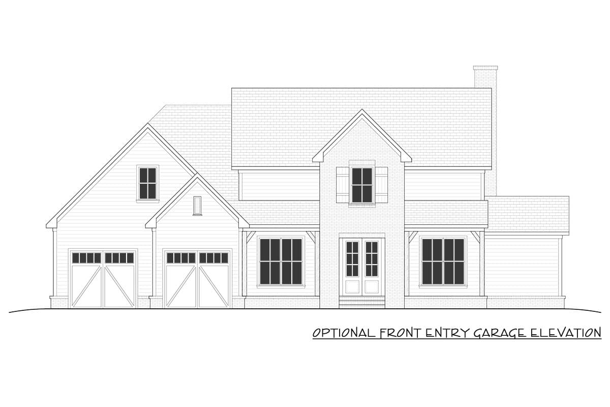 Plan 810051RBT: Four-Bed New American House Plan with Main Level Master Suite - Image #11 - Cottage, Country, New American, Southern, Traditional