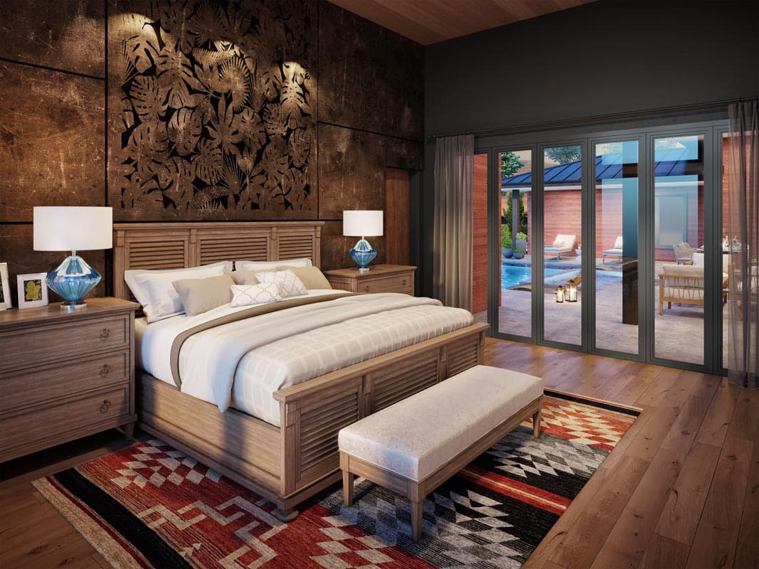 Plan 85373MS: 4-Bedroom Modern Prairie Style House Plan with Courtyard Concept - 3287 Sq Ft - Image #6 - Contemporary, Mid Century Modern, Modern, Mountain, Northwest, Prairie, Rustic