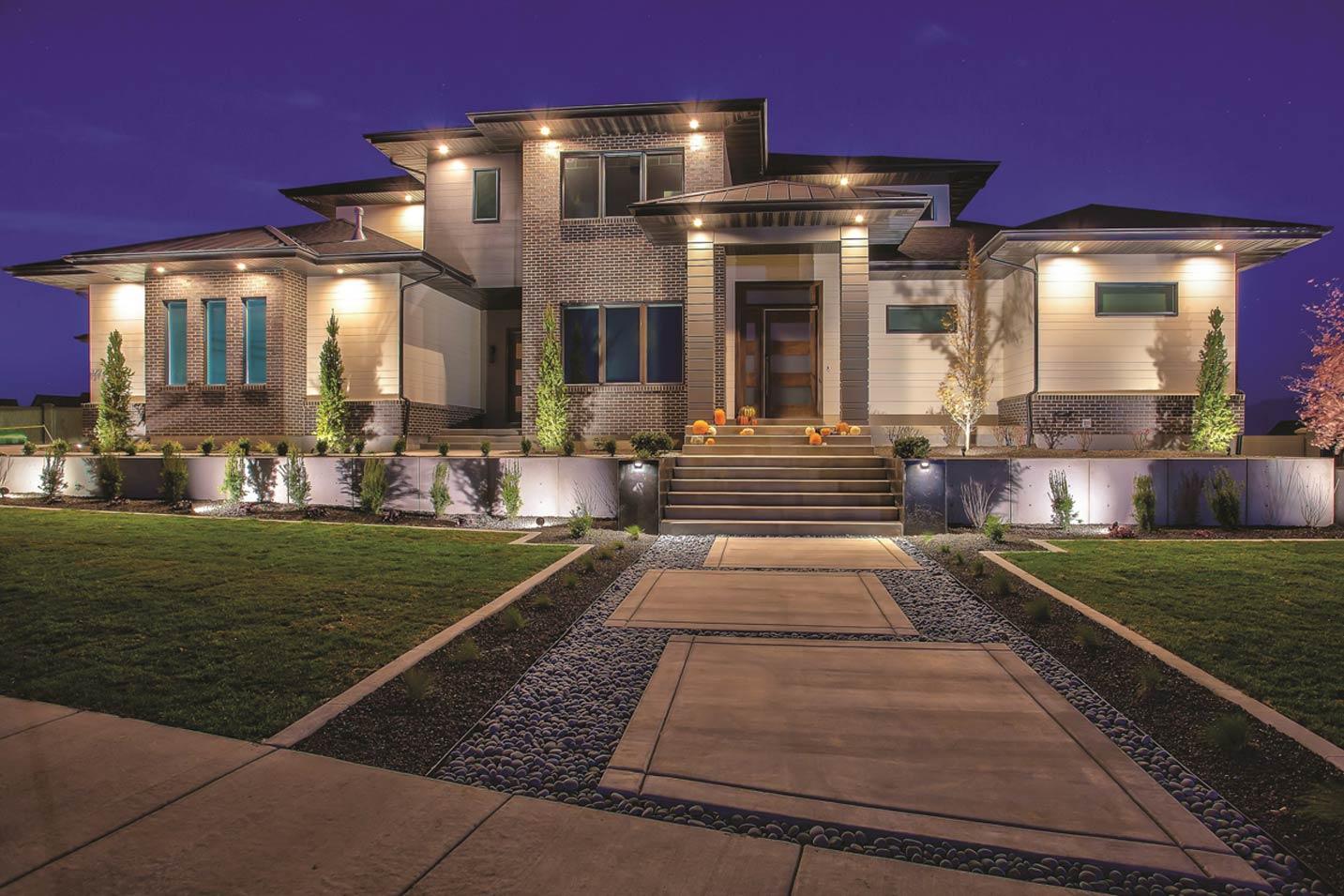 Plan image - 910151WHD:Modern House Plan with 5 Bedrooms 4-Car Garage and Loft